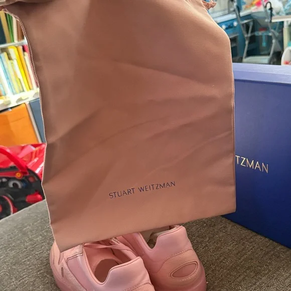 NEW w/Box Stuart Weitzman Brooklyn Low Top Sneakers - Picture 9 of 10